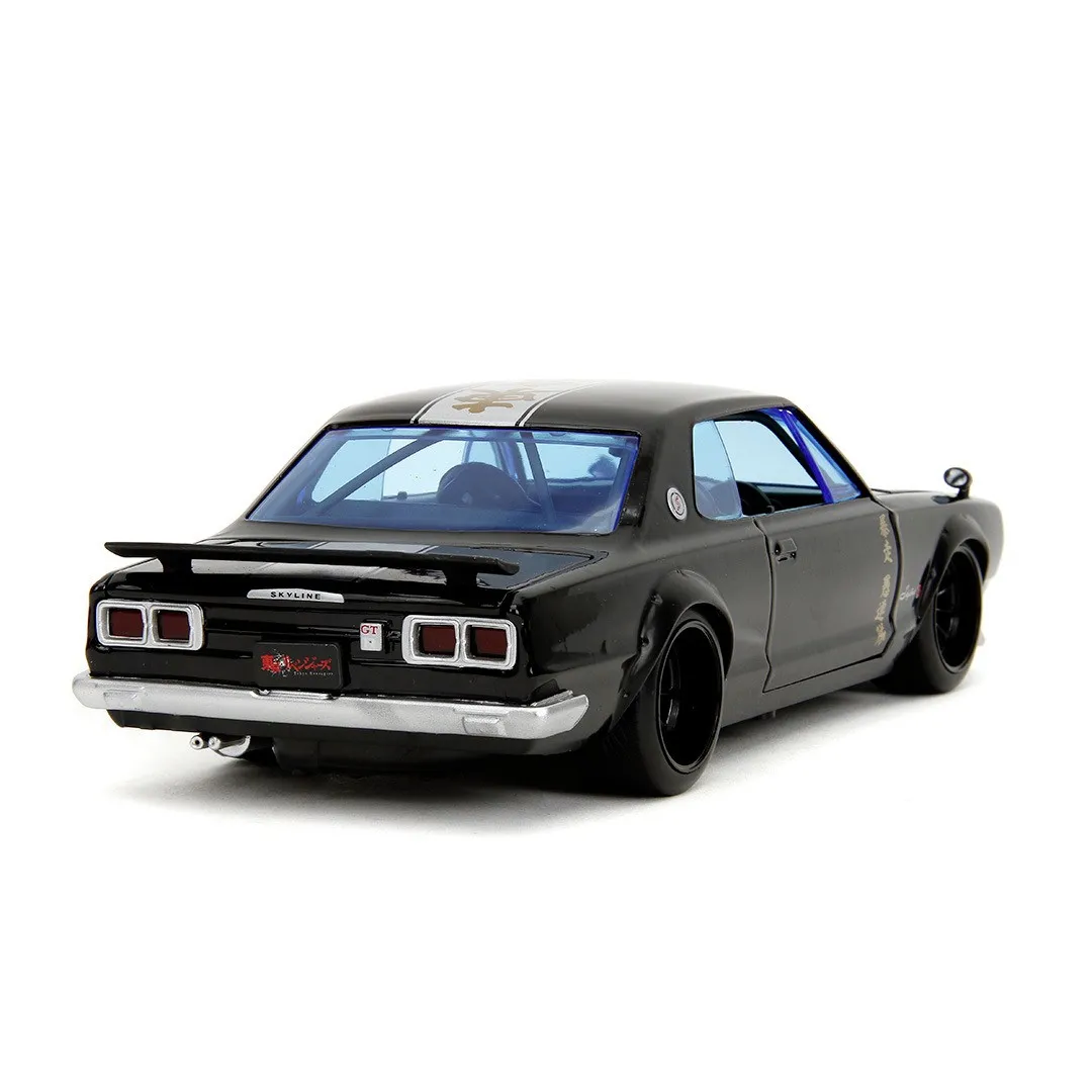 JADA SET TOKYO REVENGERS FIGURINA METALICA 7CM SI MASINUTA NISSAN SKYLINE GTR SCARA 1 LA 24 SuperHeroes ToysZone