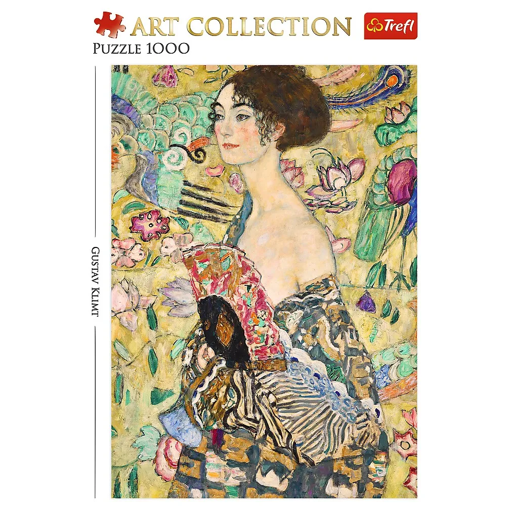 PUZZLE TREFL 1000 ART COLLECTION GUSTAV KLIMT DOAMNA CU EVANTAI SuperHeroes ToysZone