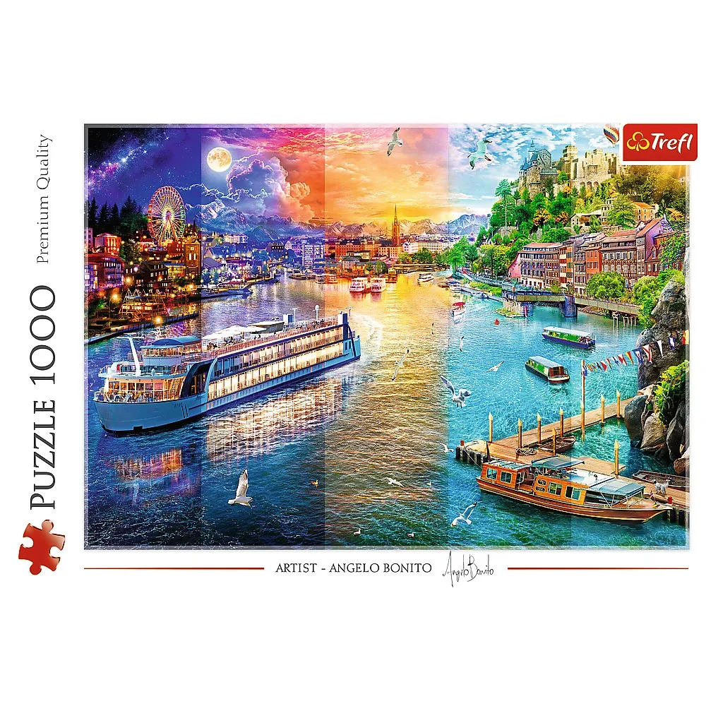 PUZZLE TREFL 1000 CROAZIERA PE RAU SuperHeroes ToysZone