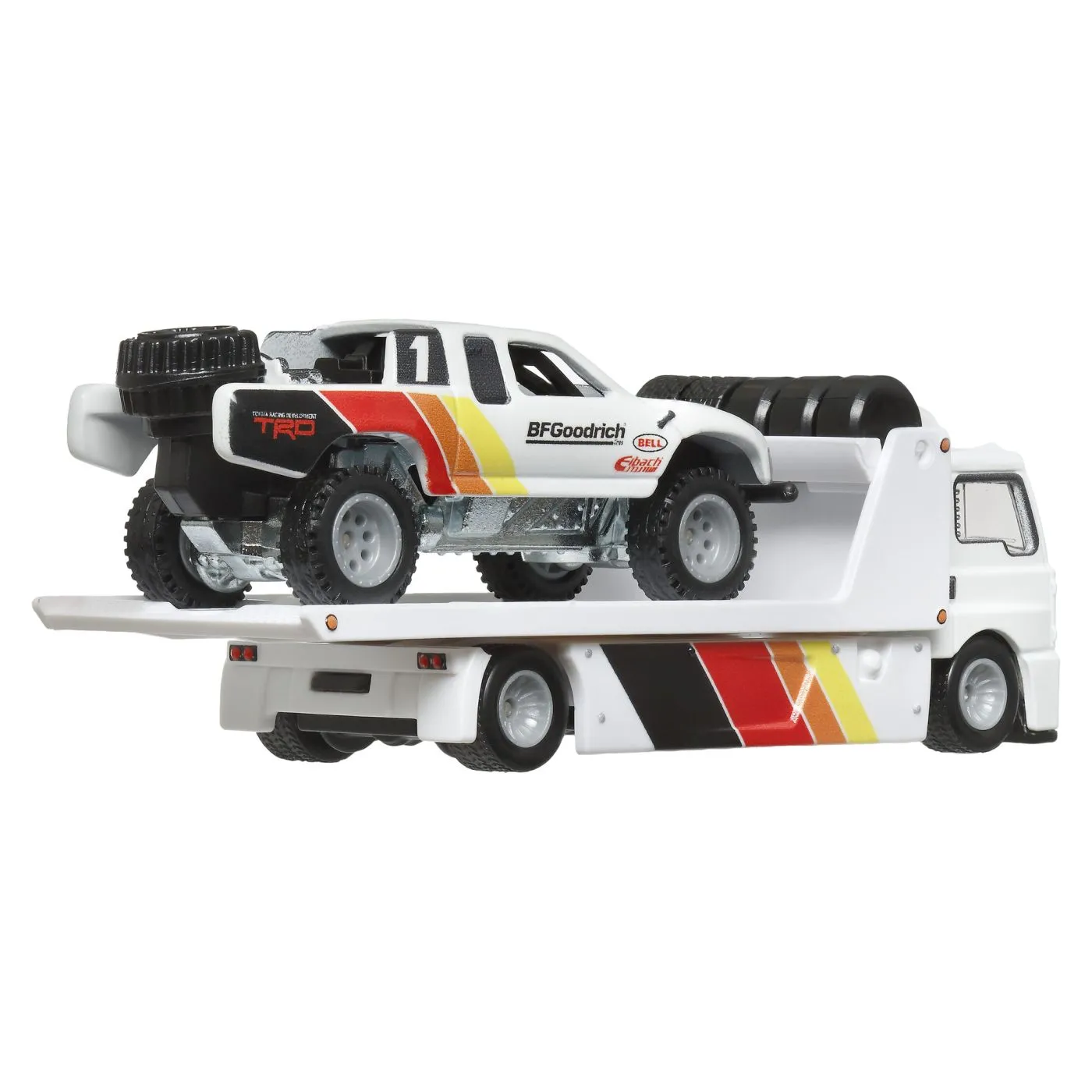 HOT WHEELS TRANSPORTATOR FLEET STREET CU MASINUTA TOYOTA OFF ROAD TRUCK SCARA 1:64 SuperHeroes ToysZone