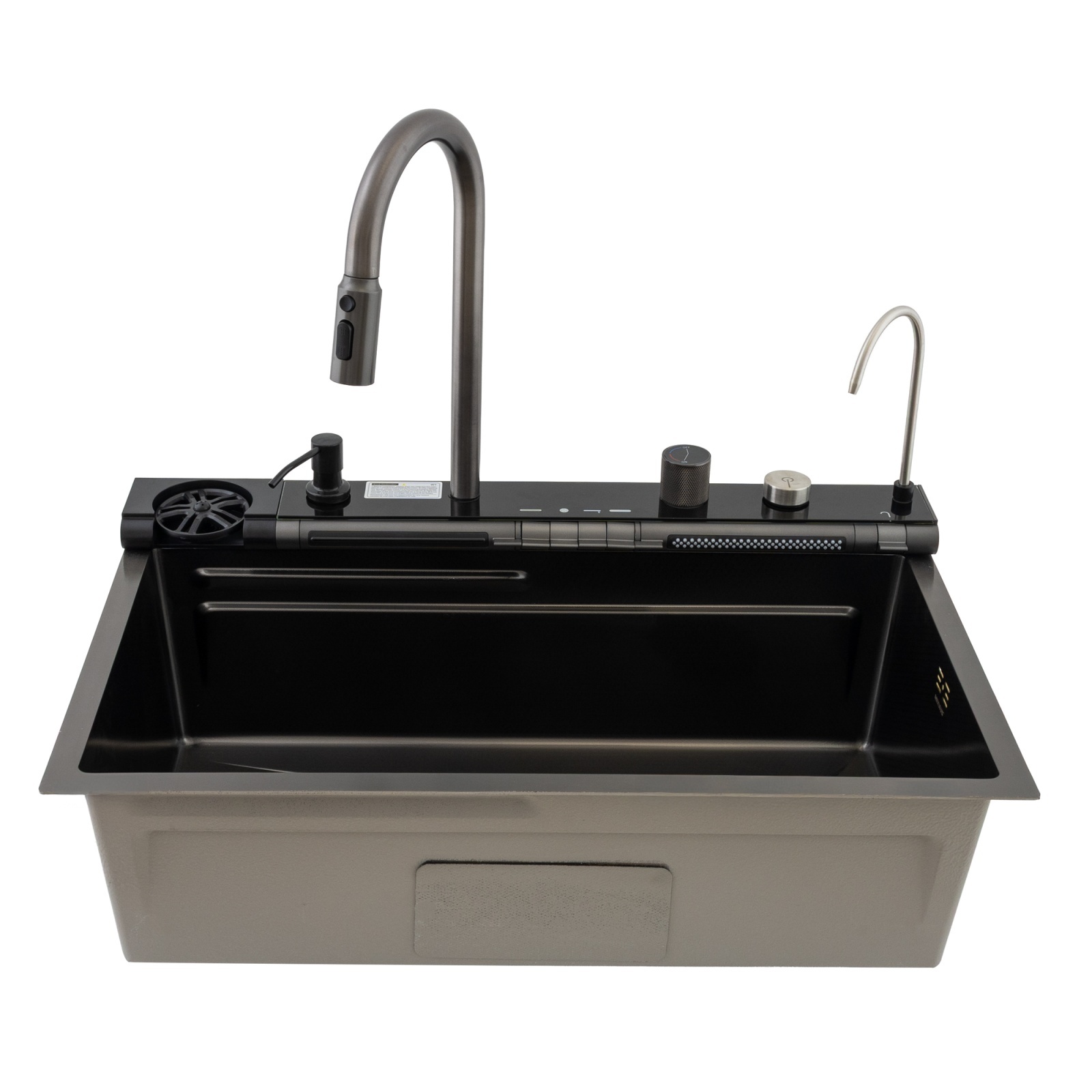MH7546-SET-06 Chiuveta multifunctionala din inox nano black, honeycomb, seria Decor MIXXUS Innovative ReliableTools