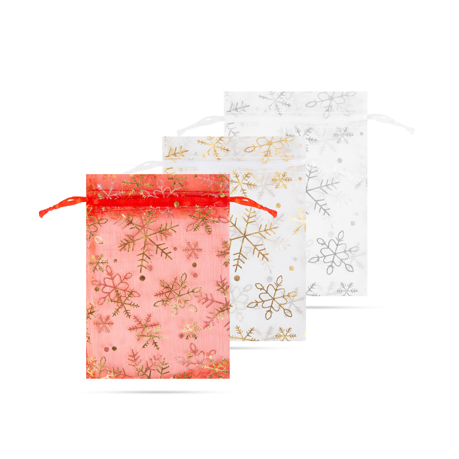 Săculeți organza pentru cadouri – set 12 bucăți – 10 x 15 cm – 3 culori Best CarHome