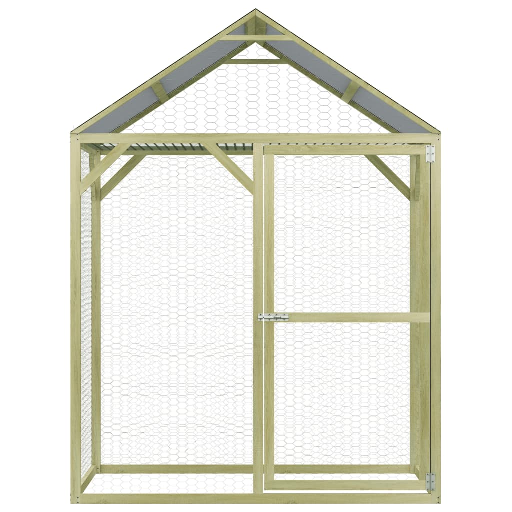 Coteț de păsări, 1,5 x 1,5 x 2 m, lemn de pin tratat GartenMobel Dekor