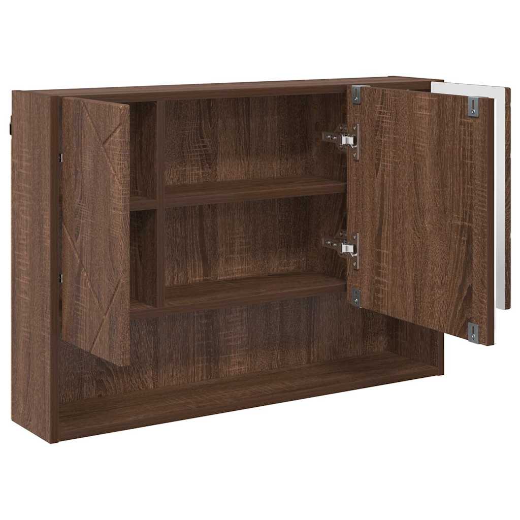 Set de mobilier pentru baie 3 pcs Stejar brun 76.5 x 35 x 64 cm GartenMobel Dekor