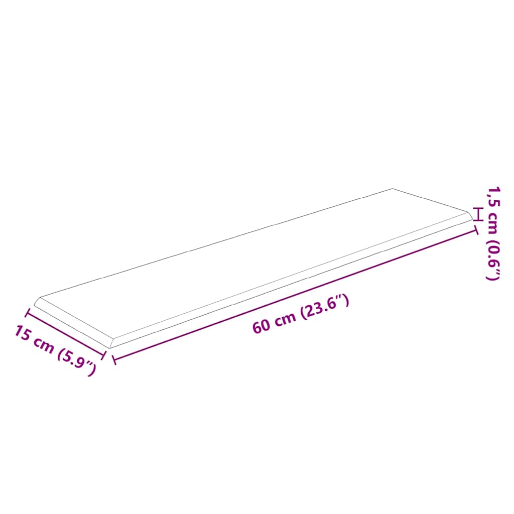 Panouri perete 12 buc. gri 60x15 cm, piele ecologică, 1,08 m² GartenMobel Dekor
