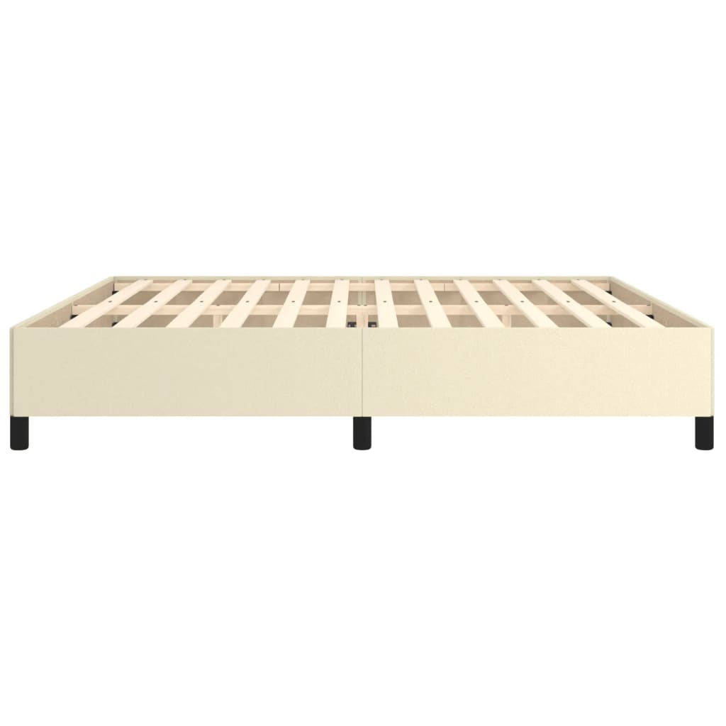 Cadru de pat, crem, 200x200 cm, piele ecologică GartenMobel Dekor