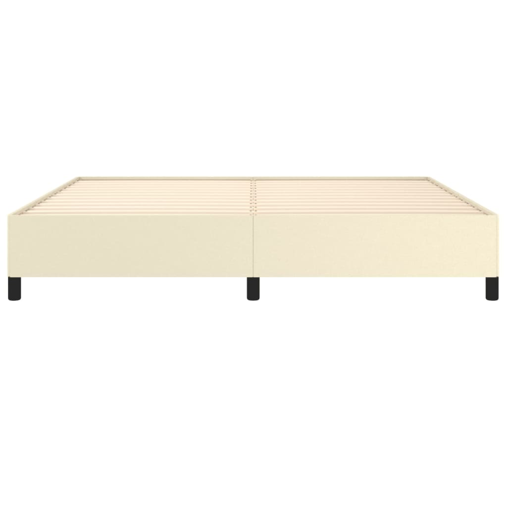 Cadru de pat, crem, 200x200 cm, piele ecologică GartenMobel Dekor