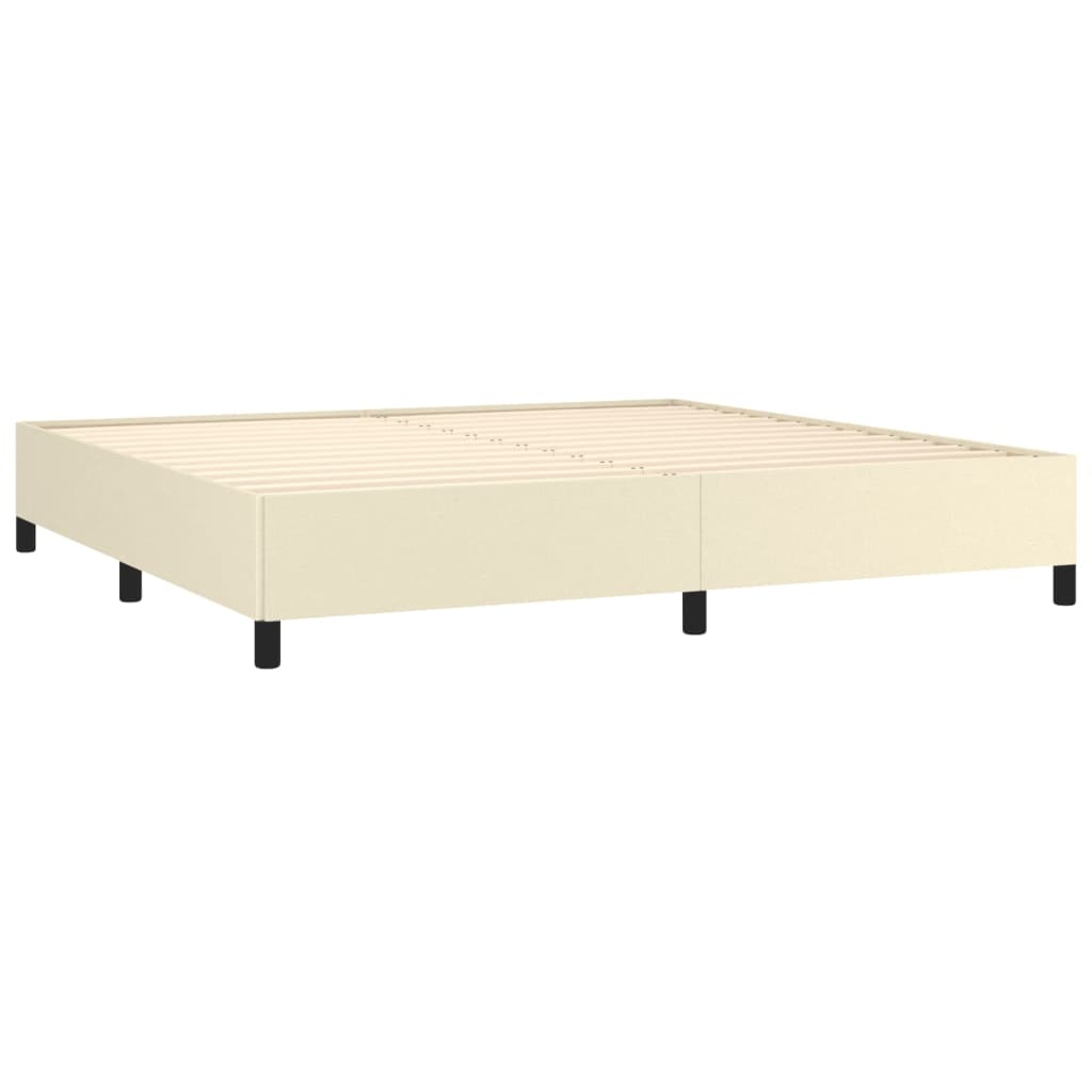 Cadru de pat, crem, 200x200 cm, piele ecologică GartenMobel Dekor