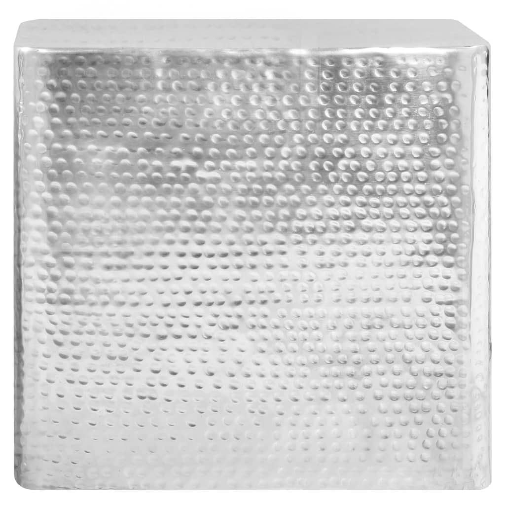 Măsuțe de cafea, 2 buc., argintiu, aluminiu GartenMobel Dekor