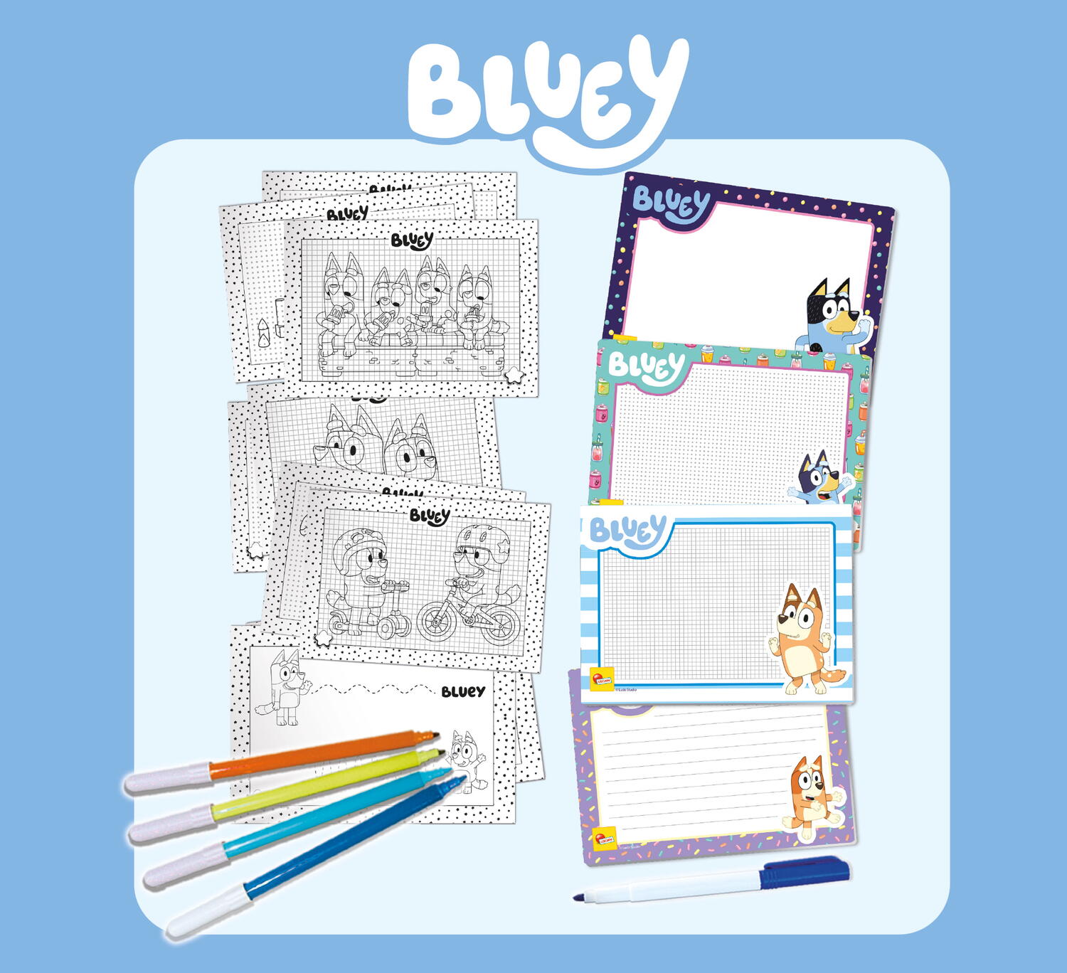Set de desen Bluey PlayLearn Toys