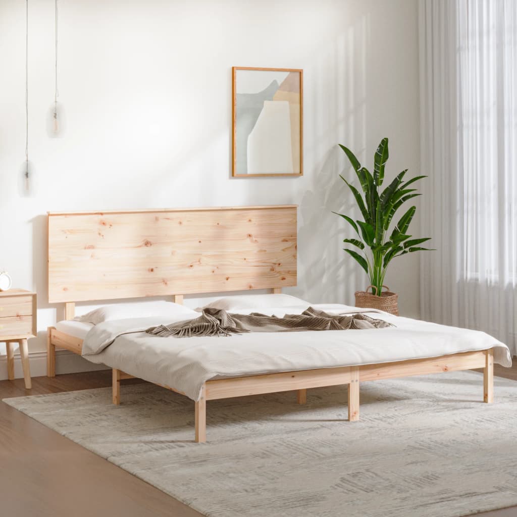 Cadru de pat King Size, 150x200 cm, lemn masiv GartenMobel Dekor