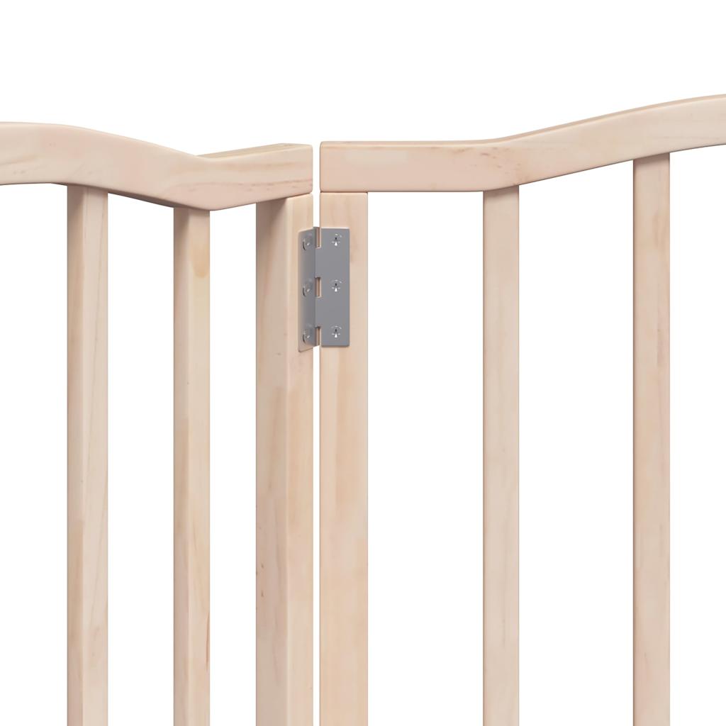 Poartă pentru câini pliabilă, 3 panouri, 150 cm, lemn de plop GartenMobel Dekor