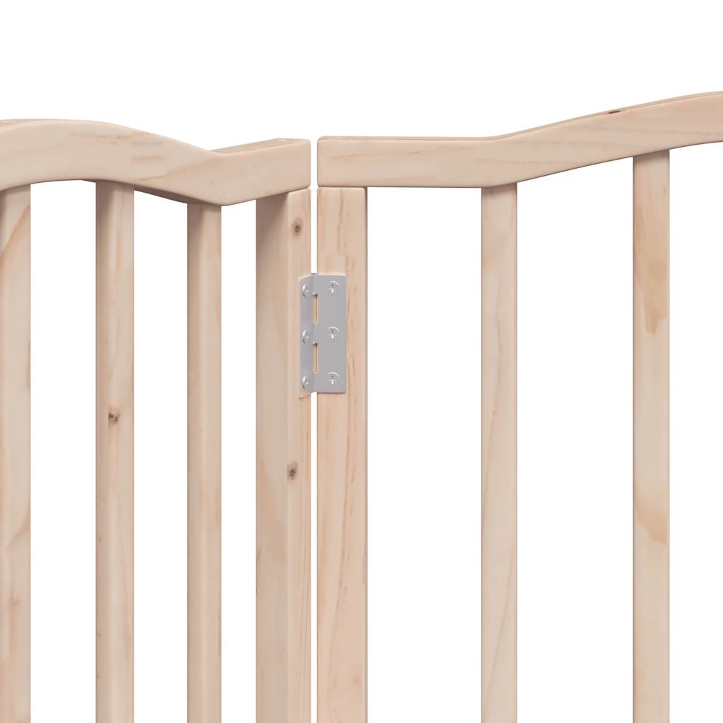 Poartă pentru câini pliabilă, 3 panouri, 150 cm, lemn de plop GartenMobel Dekor