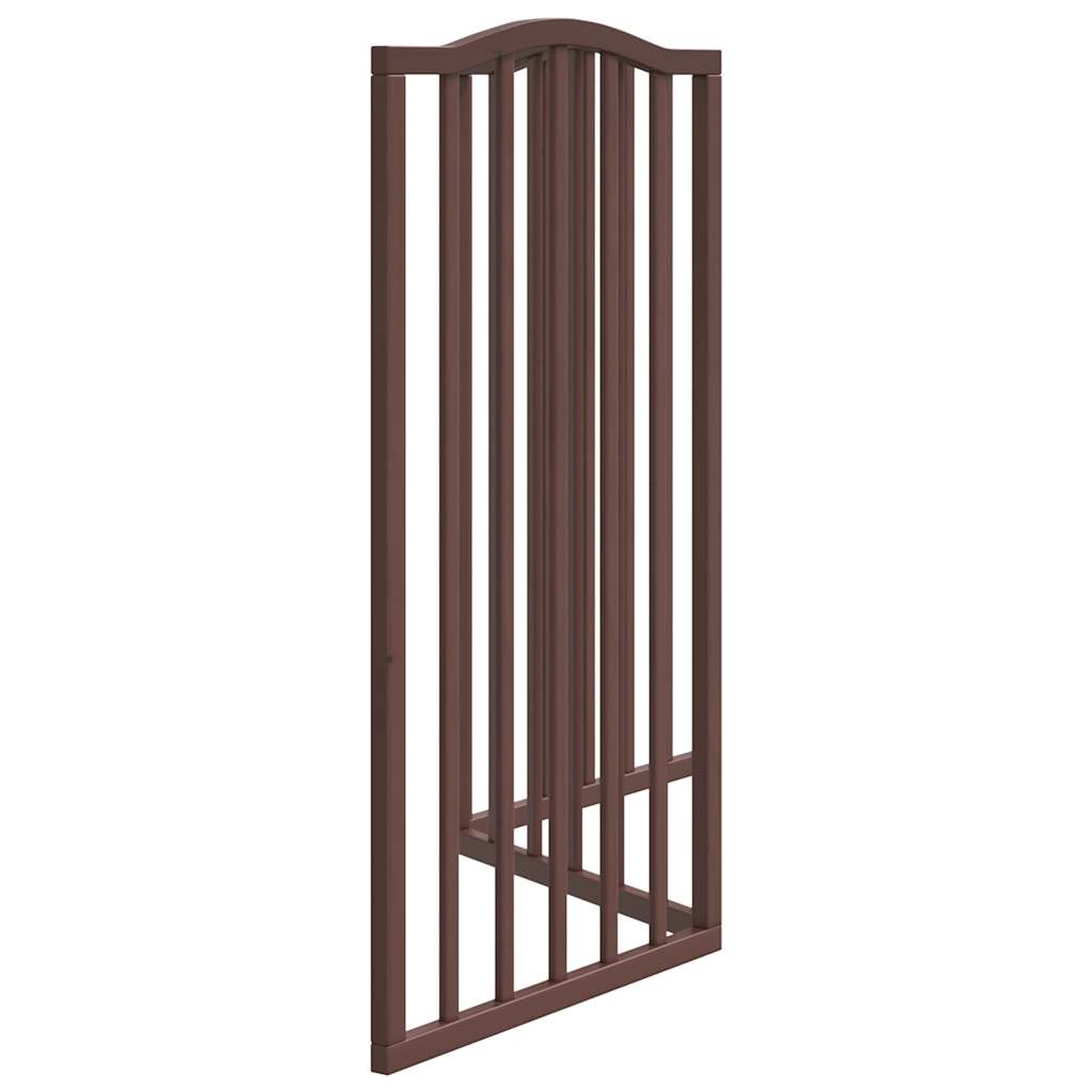 Poartă de câini pliabilă 3 panouri stejar maro 150 cm lemn plop GartenMobel Dekor