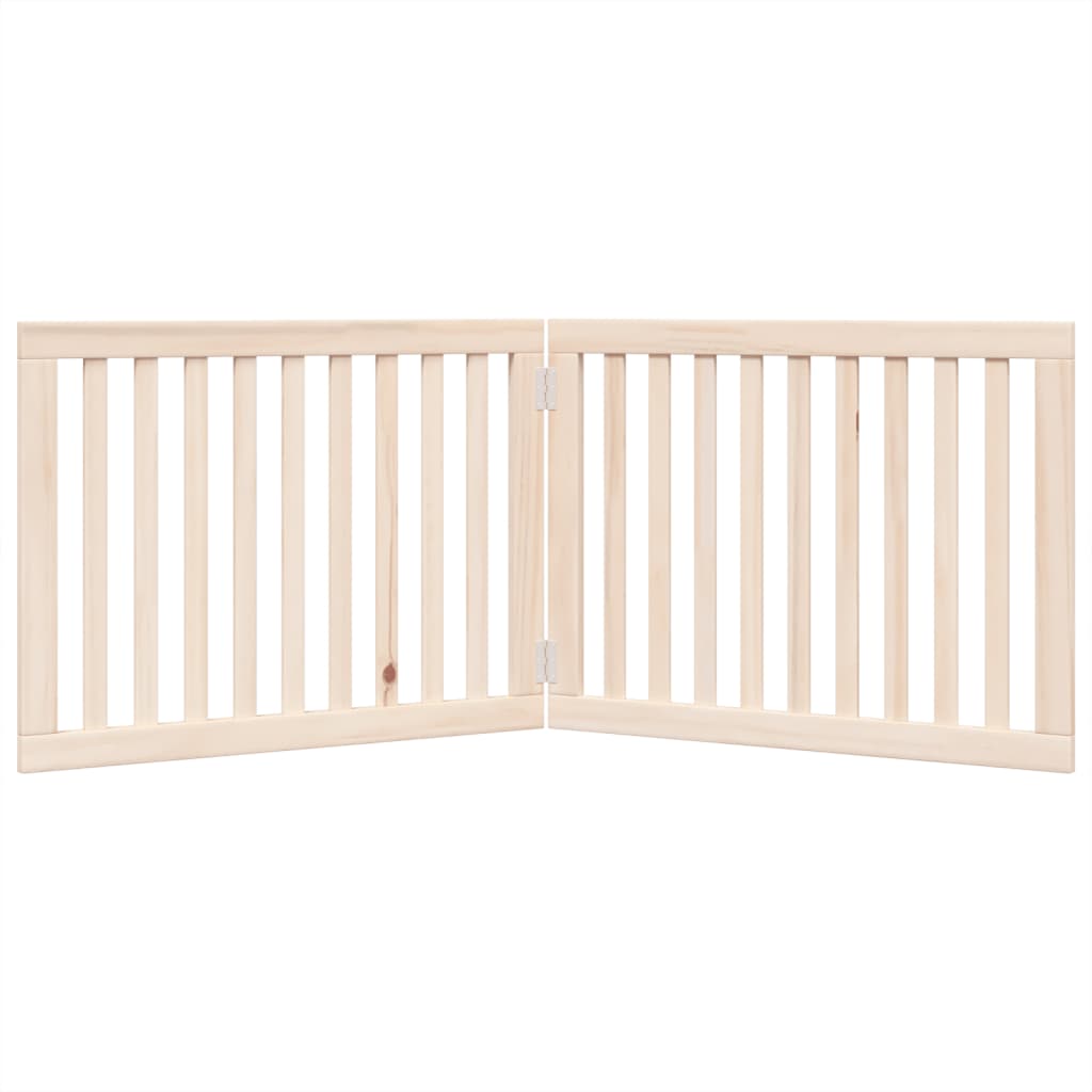 Poartă pentru câini pliabilă, 2 panouri, 160 cm, lemn de plop GartenMobel Dekor