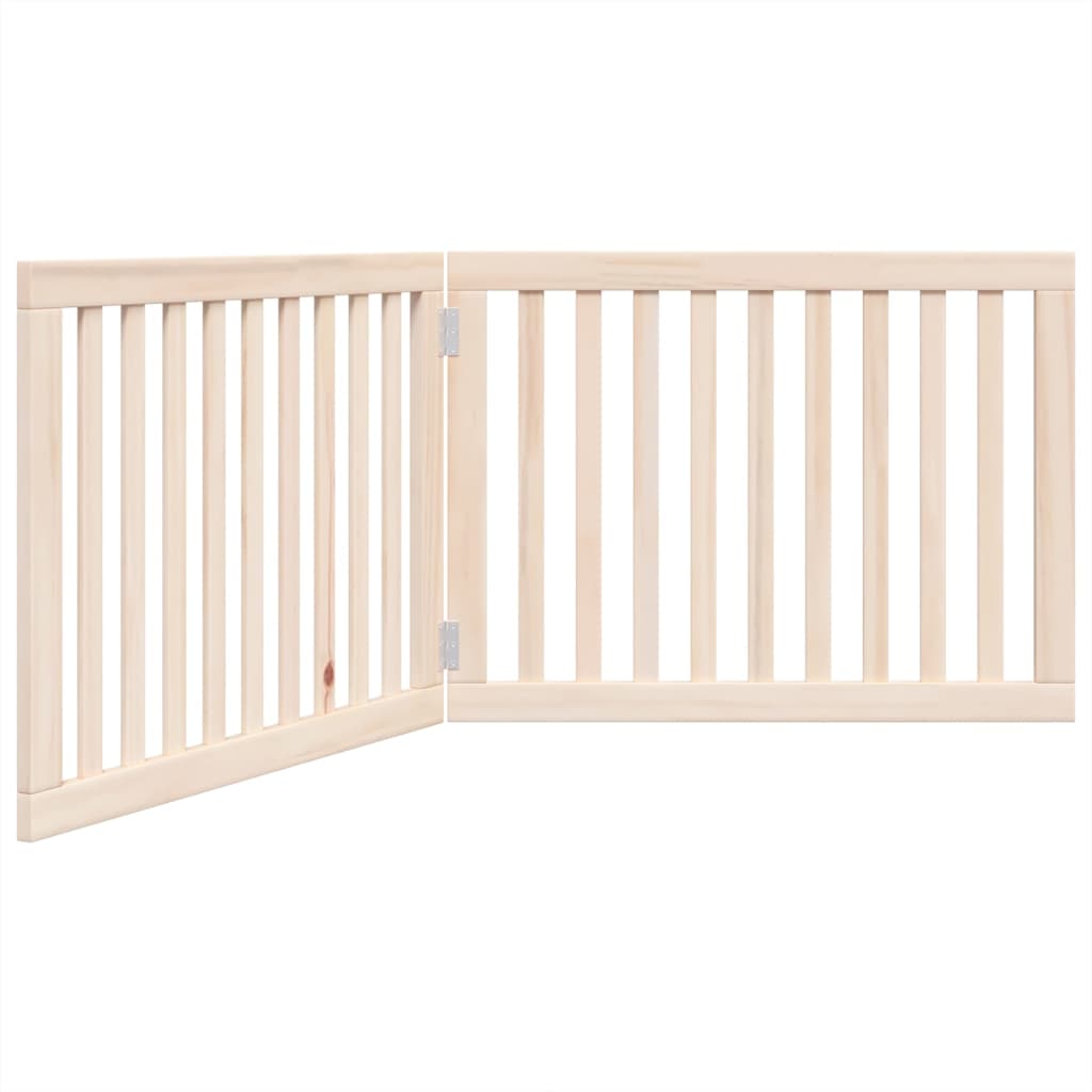 Poartă pentru câini pliabilă, 2 panouri, 160 cm, lemn de plop GartenMobel Dekor