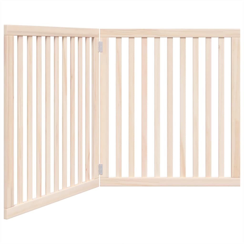 Poartă pentru câini pliabilă, 2 panouri, 160 cm, lemn de plop GartenMobel Dekor
