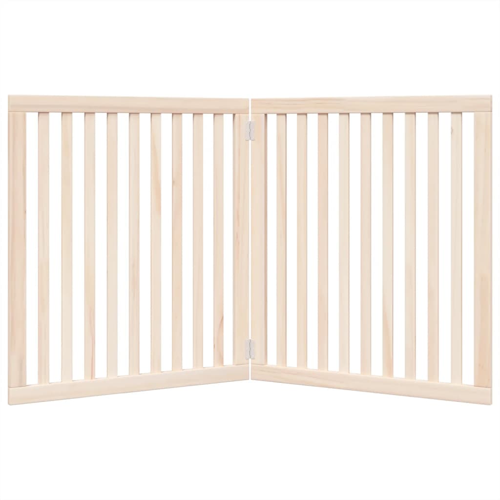 Poartă pentru câini pliabilă, 2 panouri, 160 cm, lemn de plop GartenMobel Dekor