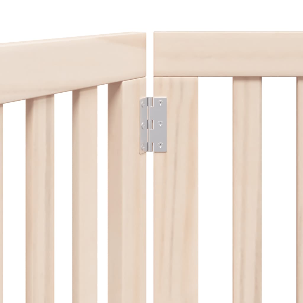 Poartă pentru câini pliabilă, 3 panouri, 150 cm, lemn de plop GartenMobel Dekor