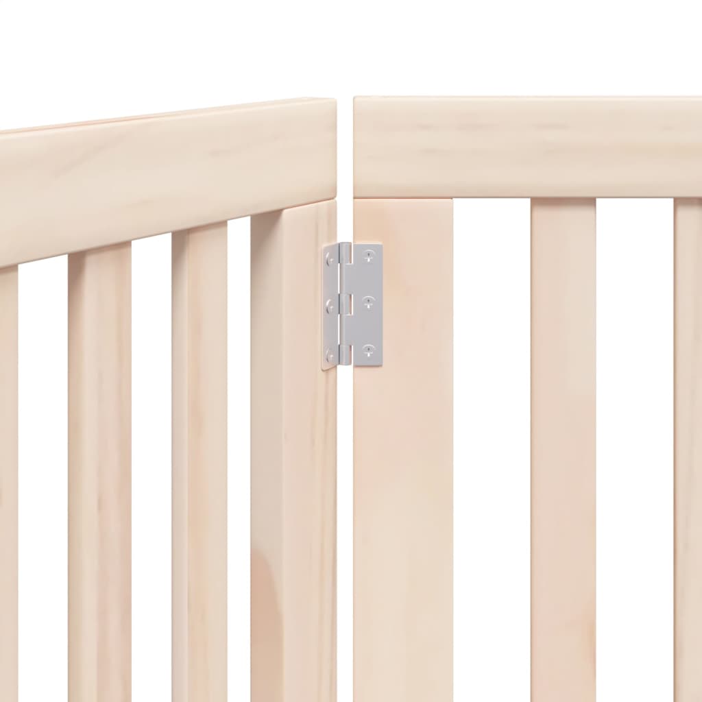 Poartă pentru câini pliabilă, 3 panouri, 150 cm, lemn de plop GartenMobel Dekor