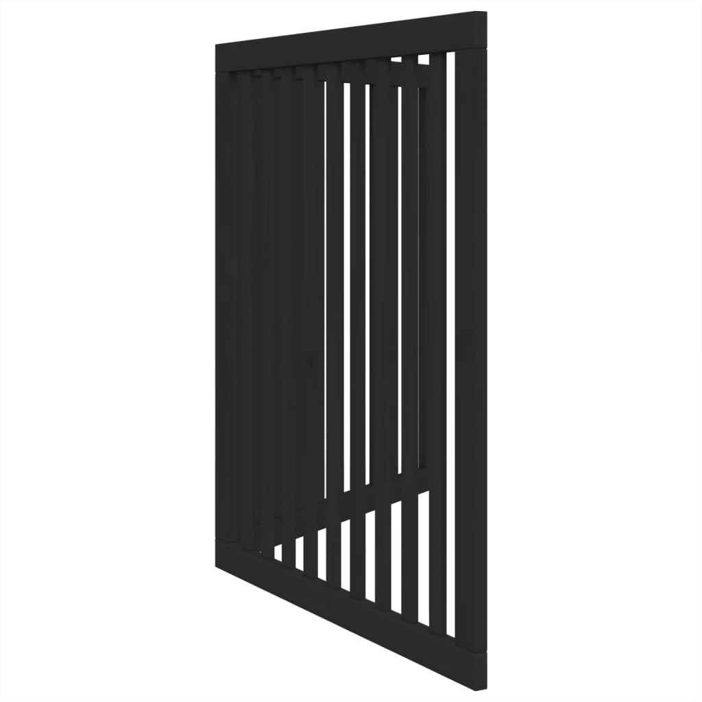 Poartă pentru câini pliabilă 2 panouri negru, 160 cm, lemn plop GartenMobel Dekor