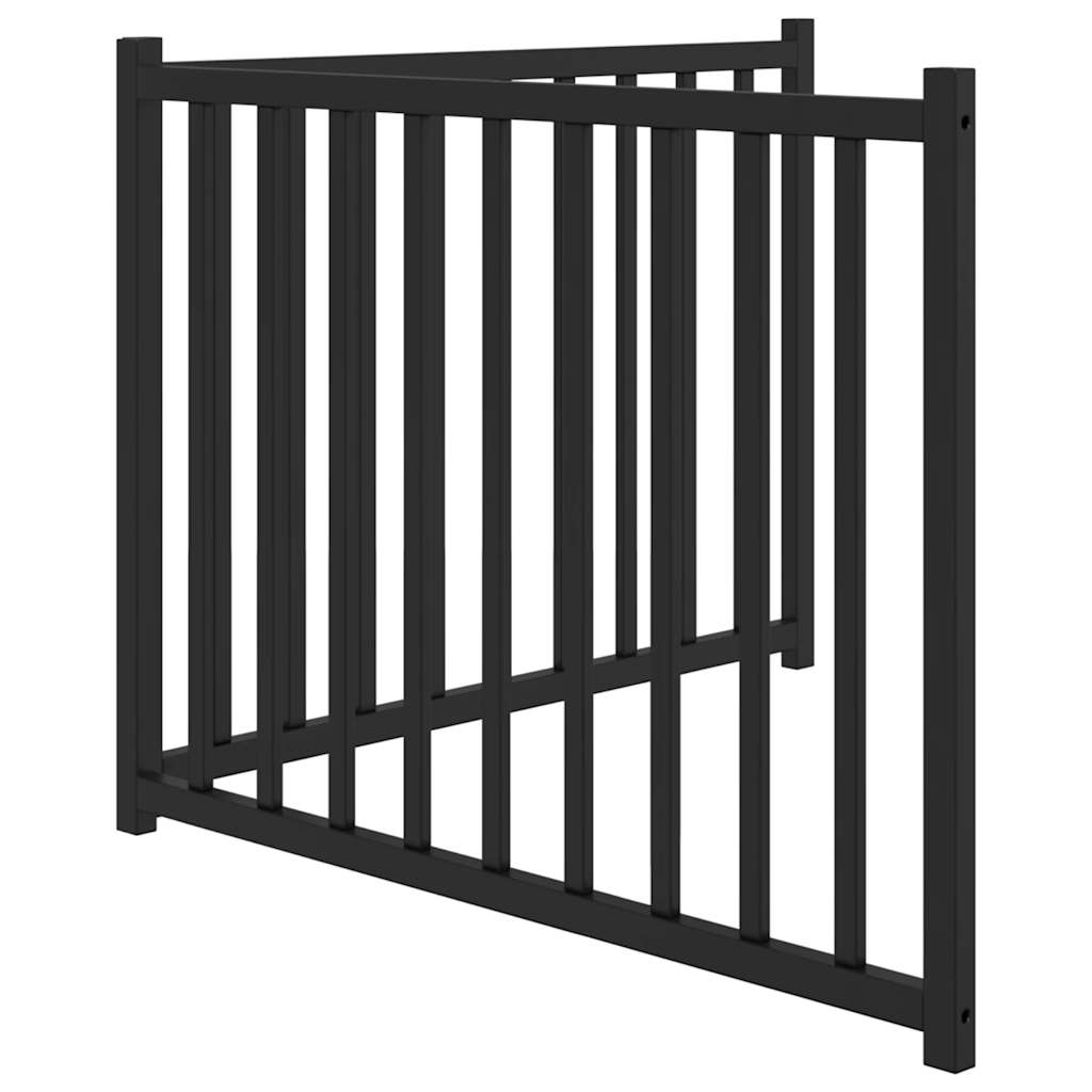 Poartă pentru câini pliabilă 2 panouri negru, 160 cm, lemn brad GartenMobel Dekor