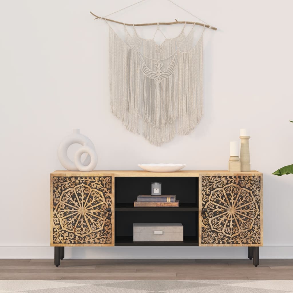 Comodă TV, 105x33x46 cm, lemn masiv de mango GartenMobel Dekor