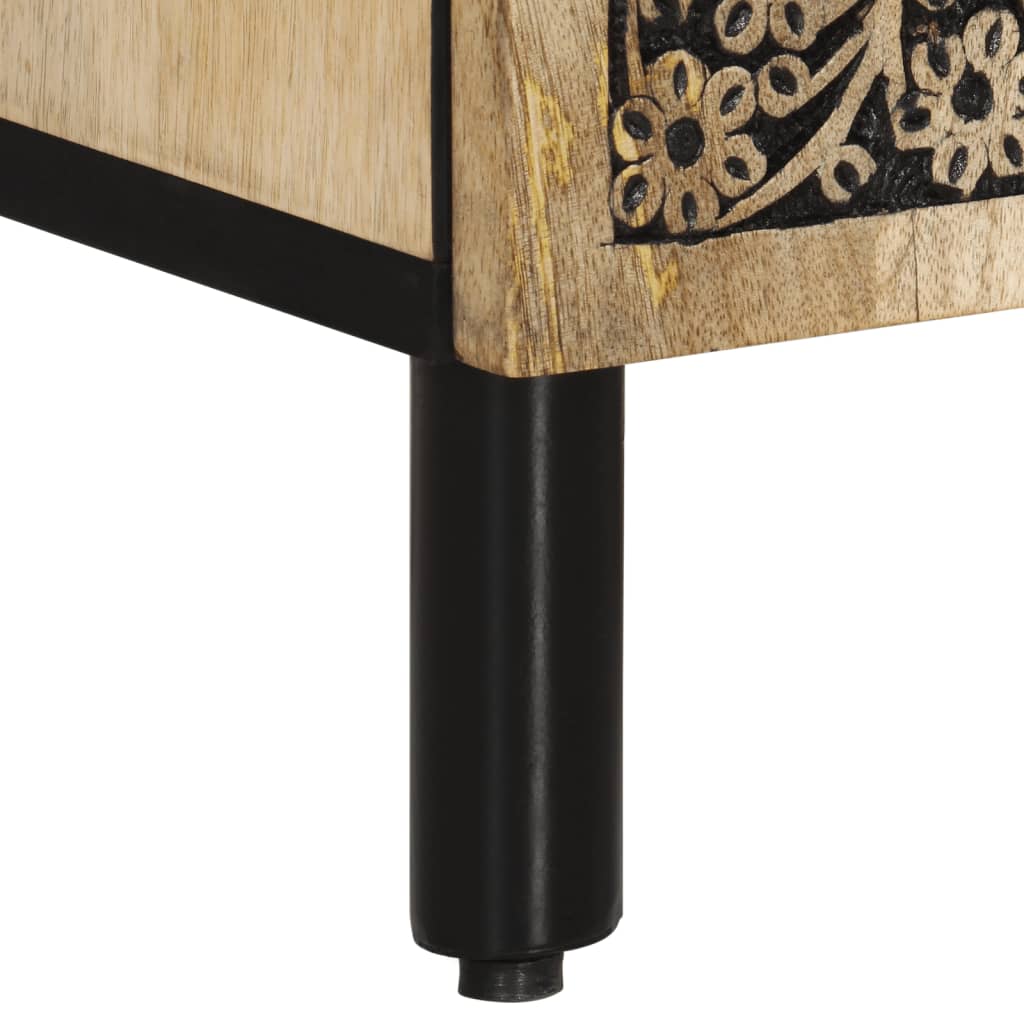 Dulap lateral, 90x33x75 cm, lemn masiv de mango GartenMobel Dekor