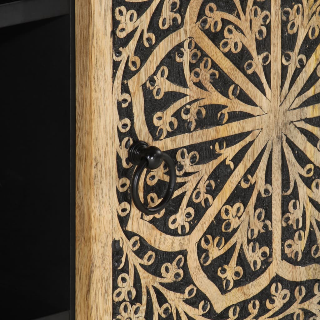 Dulap lateral, 90x33x75 cm, lemn masiv de mango GartenMobel Dekor