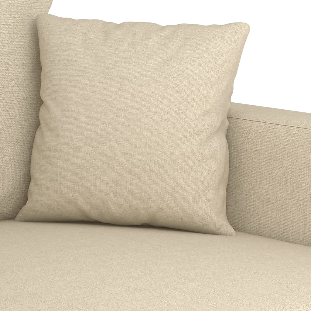 Canapea cu 2 locuri, crem, 120 cm, material textil GartenMobel Dekor