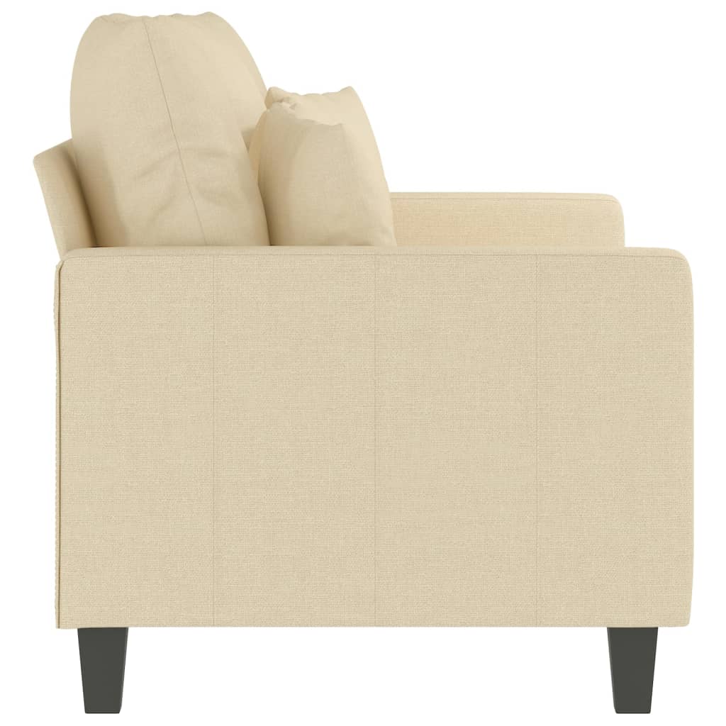 Canapea cu 2 locuri, crem, 120 cm, material textil GartenMobel Dekor