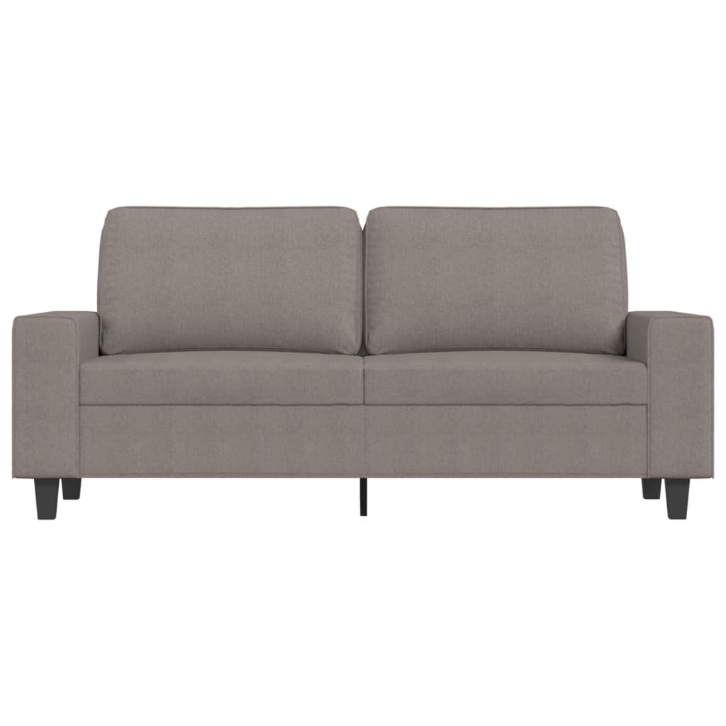 Canapea cu 2 locuri, gri taupe, 140 cm, material textil GartenMobel Dekor