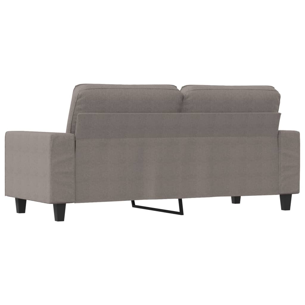 Canapea cu 2 locuri, gri taupe, 140 cm, material textil GartenMobel Dekor
