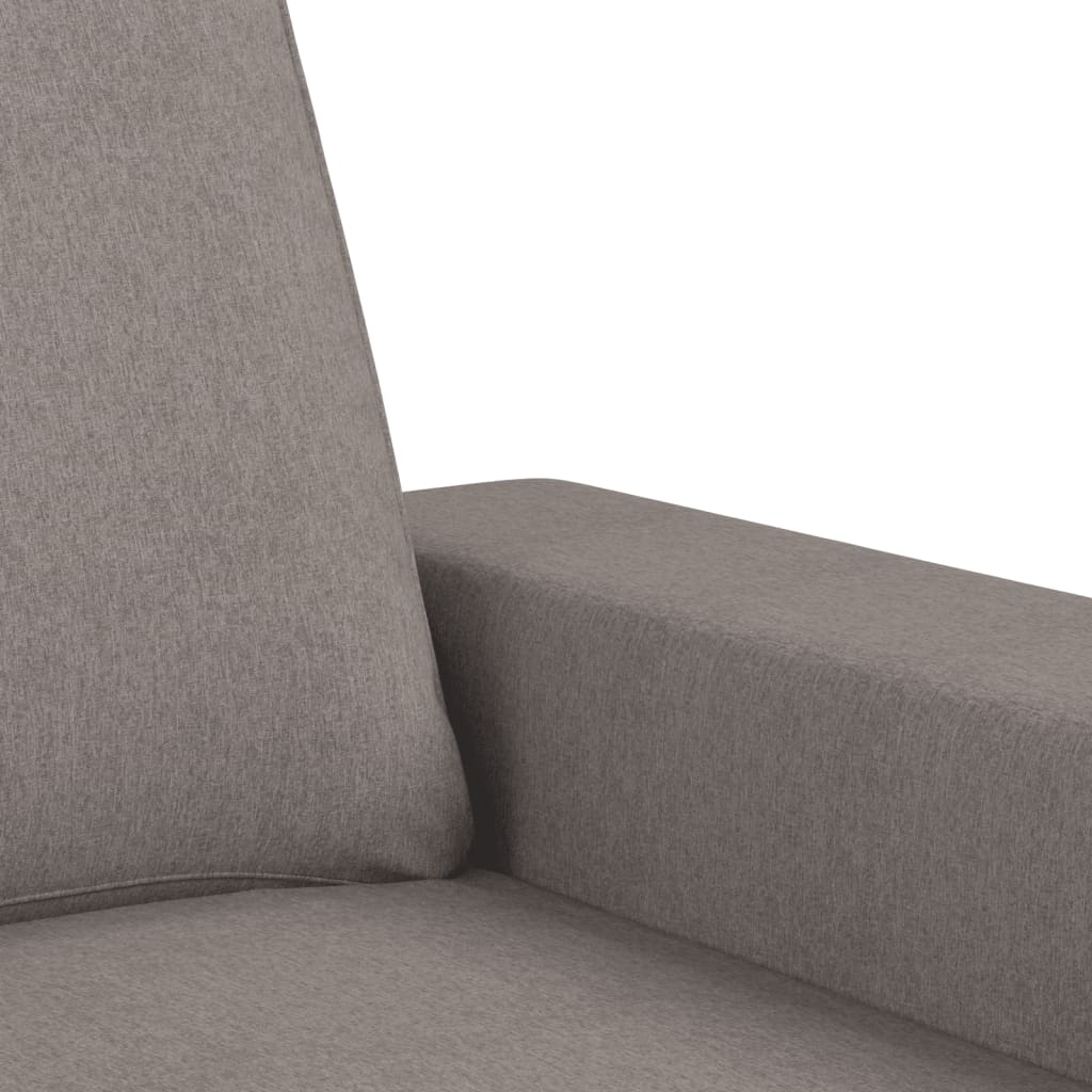 Canapea cu 2 locuri, gri taupe, 140 cm, material textil GartenMobel Dekor