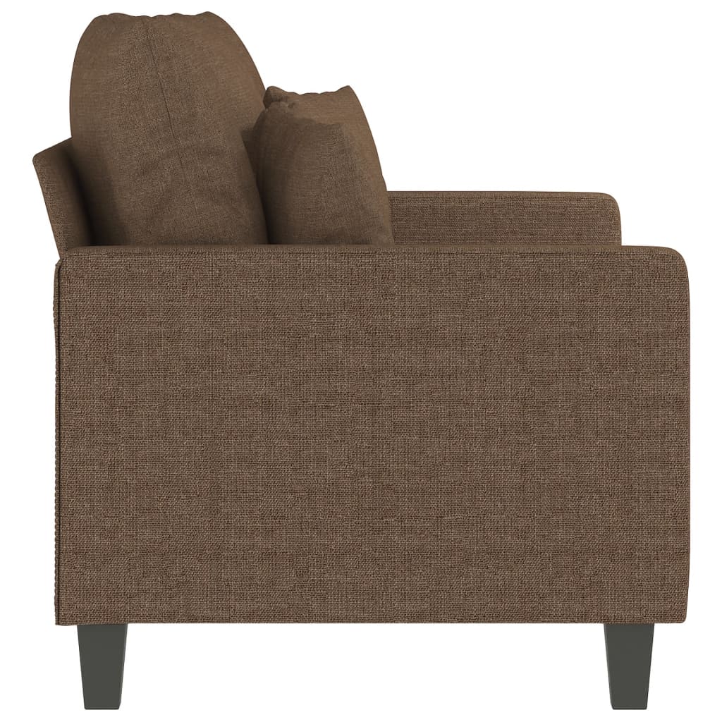 Canapea cu 2 locuri, maro, 120 cm, material textil GartenMobel Dekor