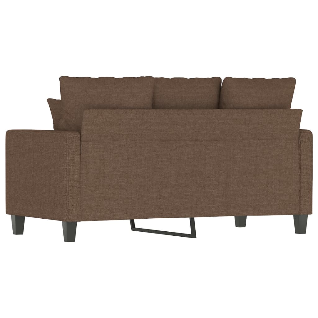 Canapea cu 2 locuri, maro, 120 cm, material textil GartenMobel Dekor