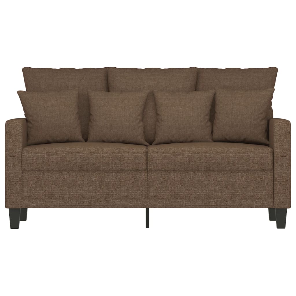 Canapea cu 2 locuri, maro, 120 cm, material textil GartenMobel Dekor