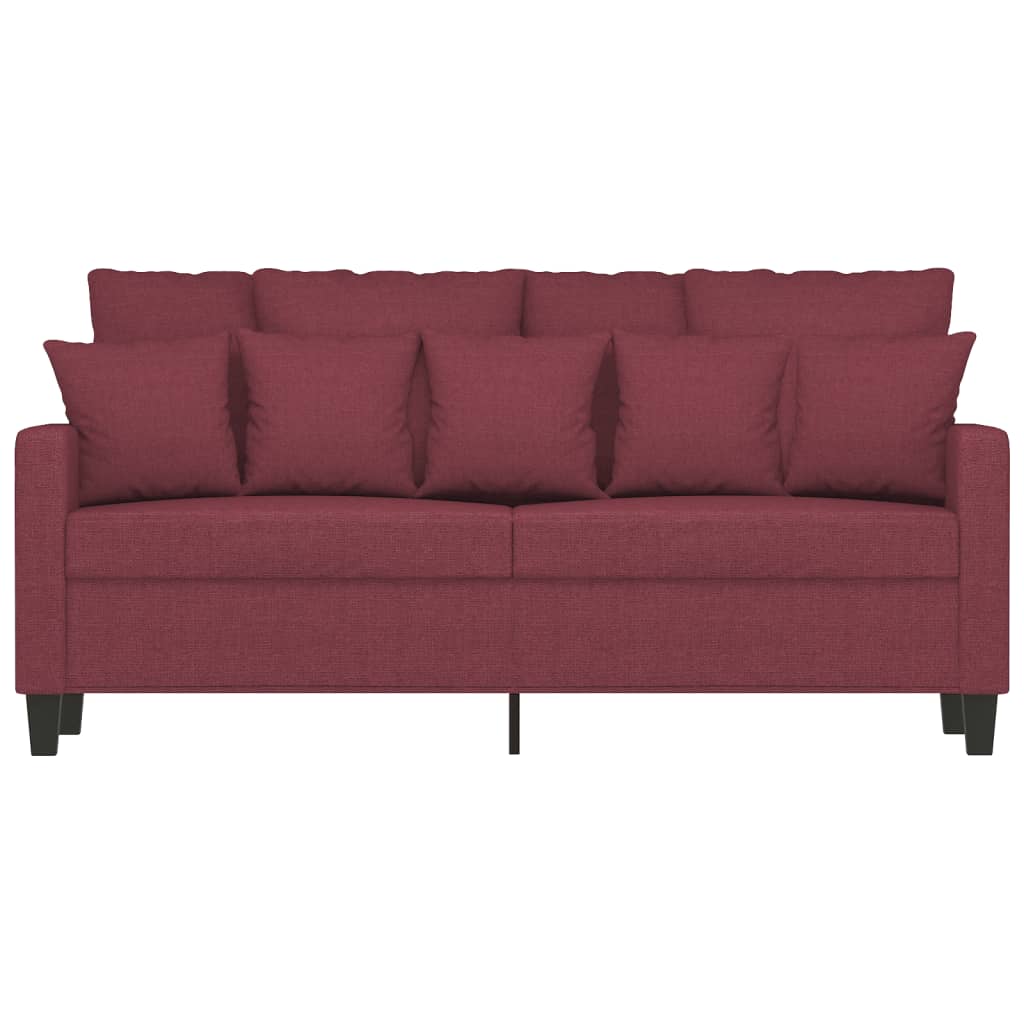 Canapea cu 2 locuri, roșu vin, 140 cm, material textil GartenMobel Dekor