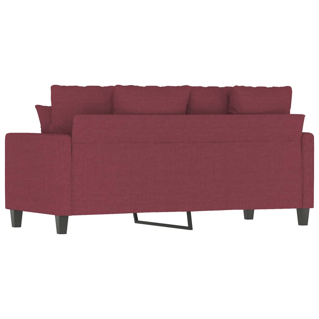 Canapea cu 2 locuri, roșu vin, 140 cm, material textil GartenMobel Dekor