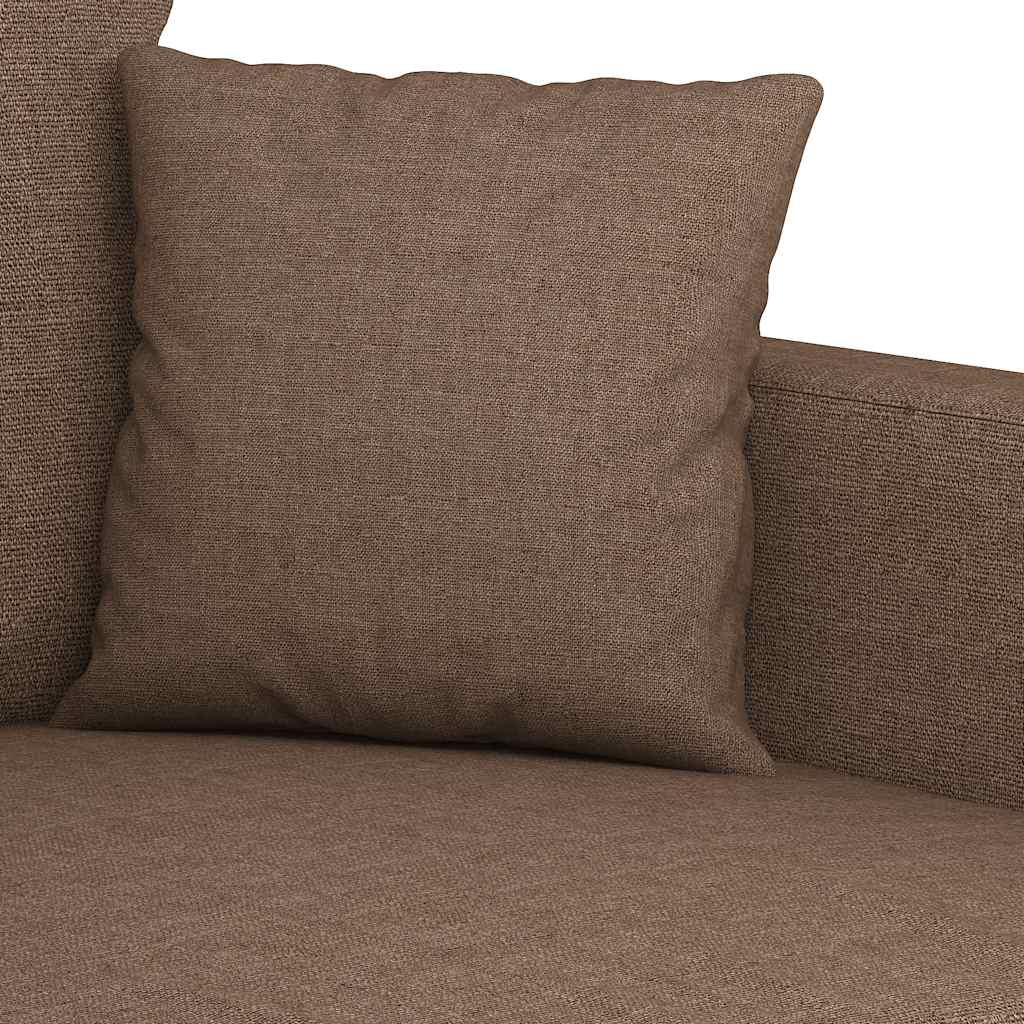Canapea cu 3 locuri, maro, 180 cm, material textil GartenMobel Dekor