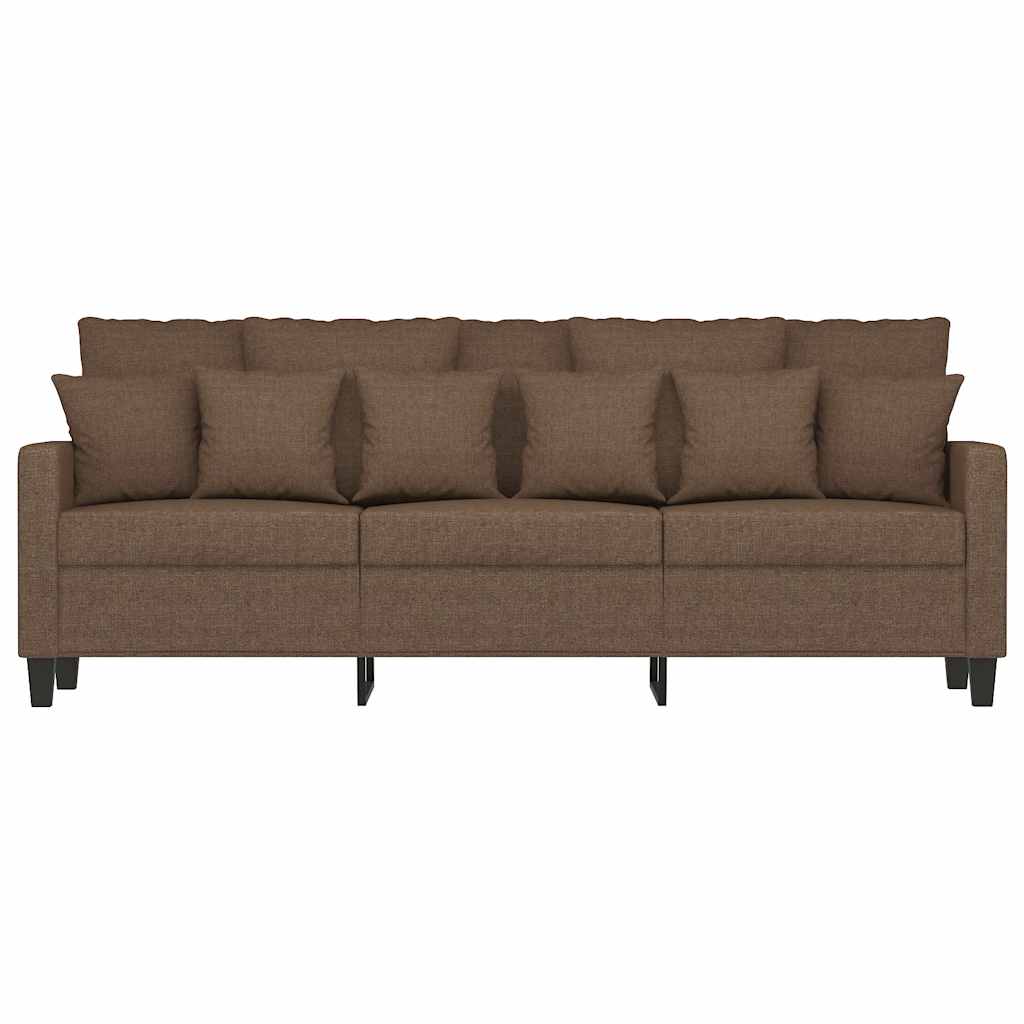 Canapea cu 3 locuri, maro, 180 cm, material textil GartenMobel Dekor