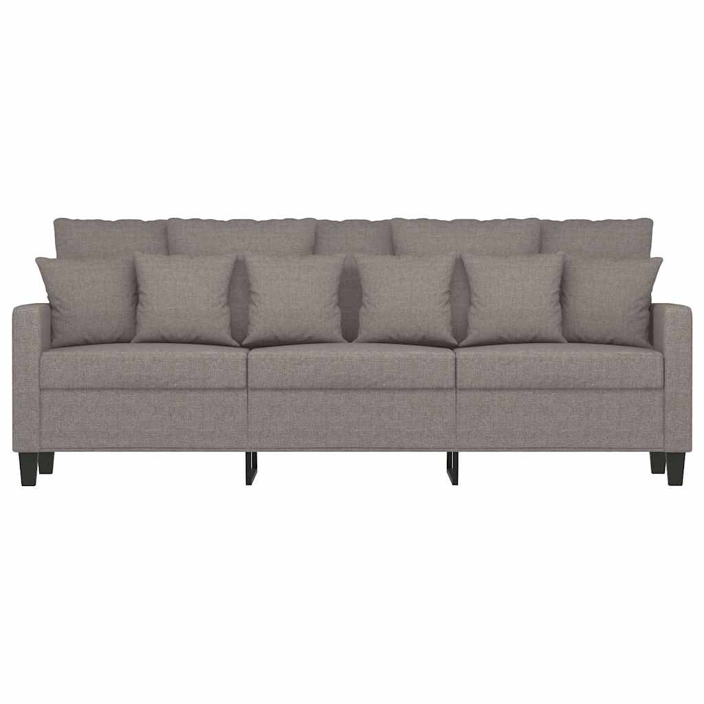 Canapea cu 3 locuri, taupe, 180 cm, material textil GartenMobel Dekor