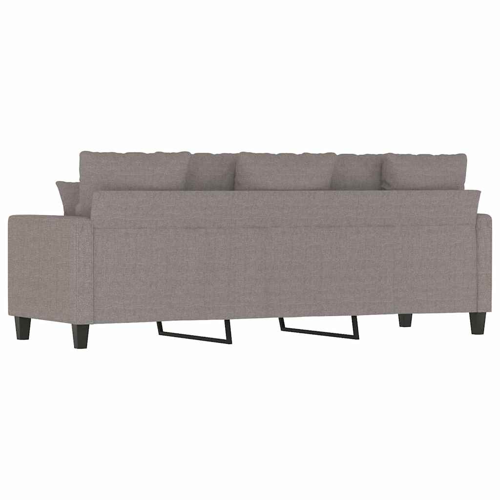 Canapea cu 3 locuri, taupe, 180 cm, material textil GartenMobel Dekor