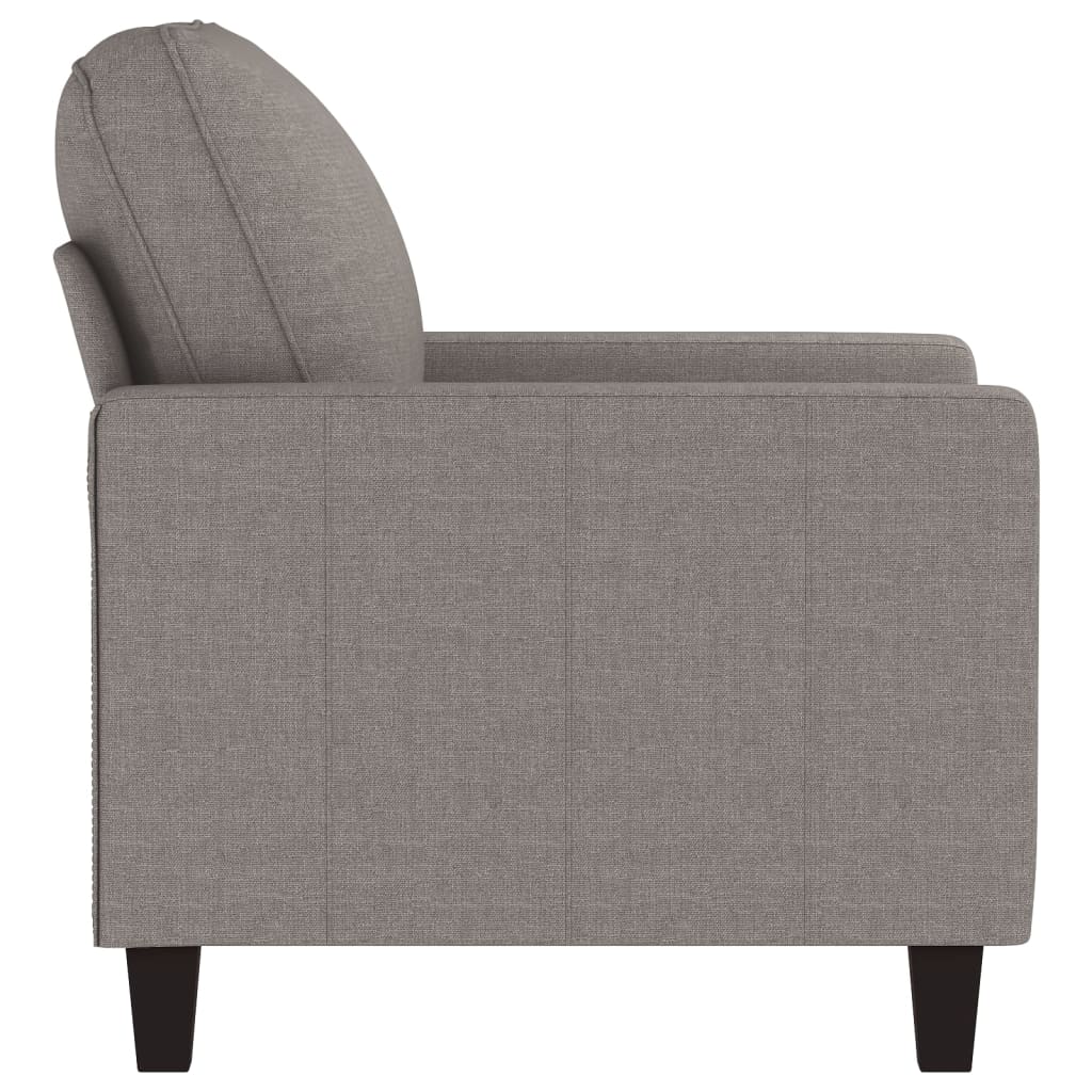 Fotoliu canapea, gri taupe, 60 cm, material textil GartenMobel Dekor