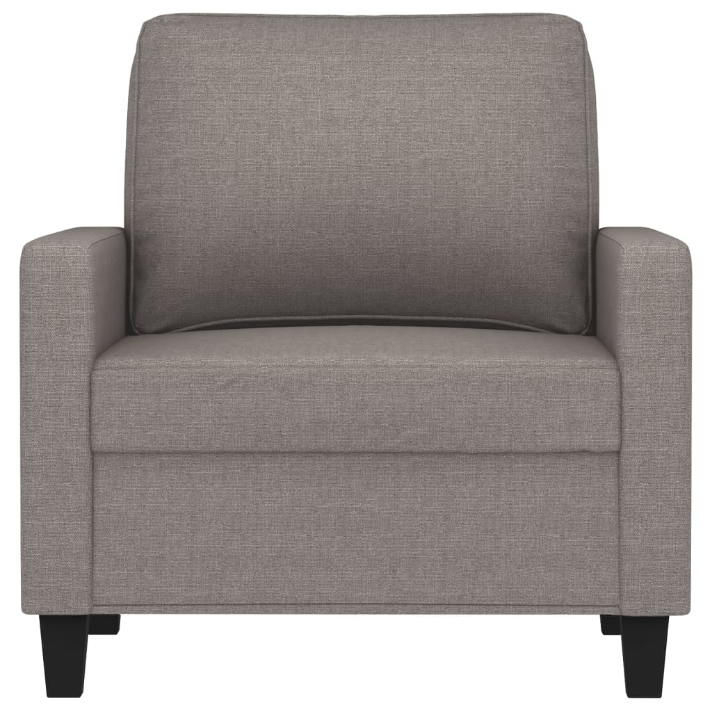 Fotoliu canapea, gri taupe, 60 cm, material textil GartenMobel Dekor