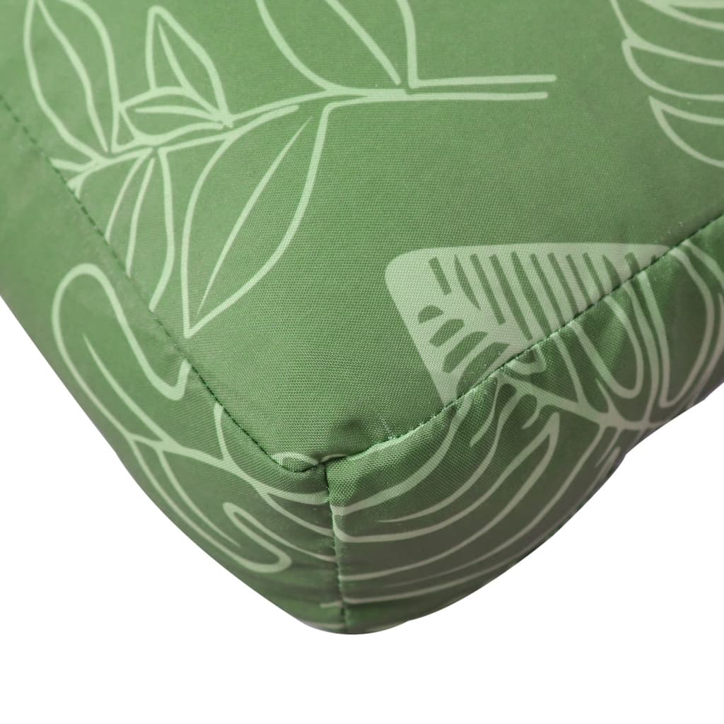 Pernă pentru paleți model frunze 60x61,5x10 cm, țesătură Oxford GartenMobel Dekor
