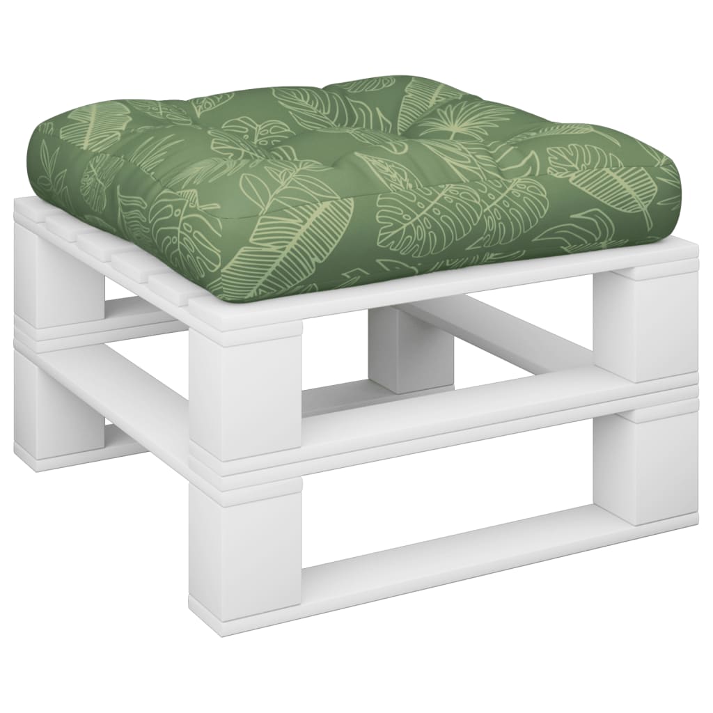Pernă pentru paleți model frunze 60x61,5x10 cm, țesătură Oxford GartenMobel Dekor