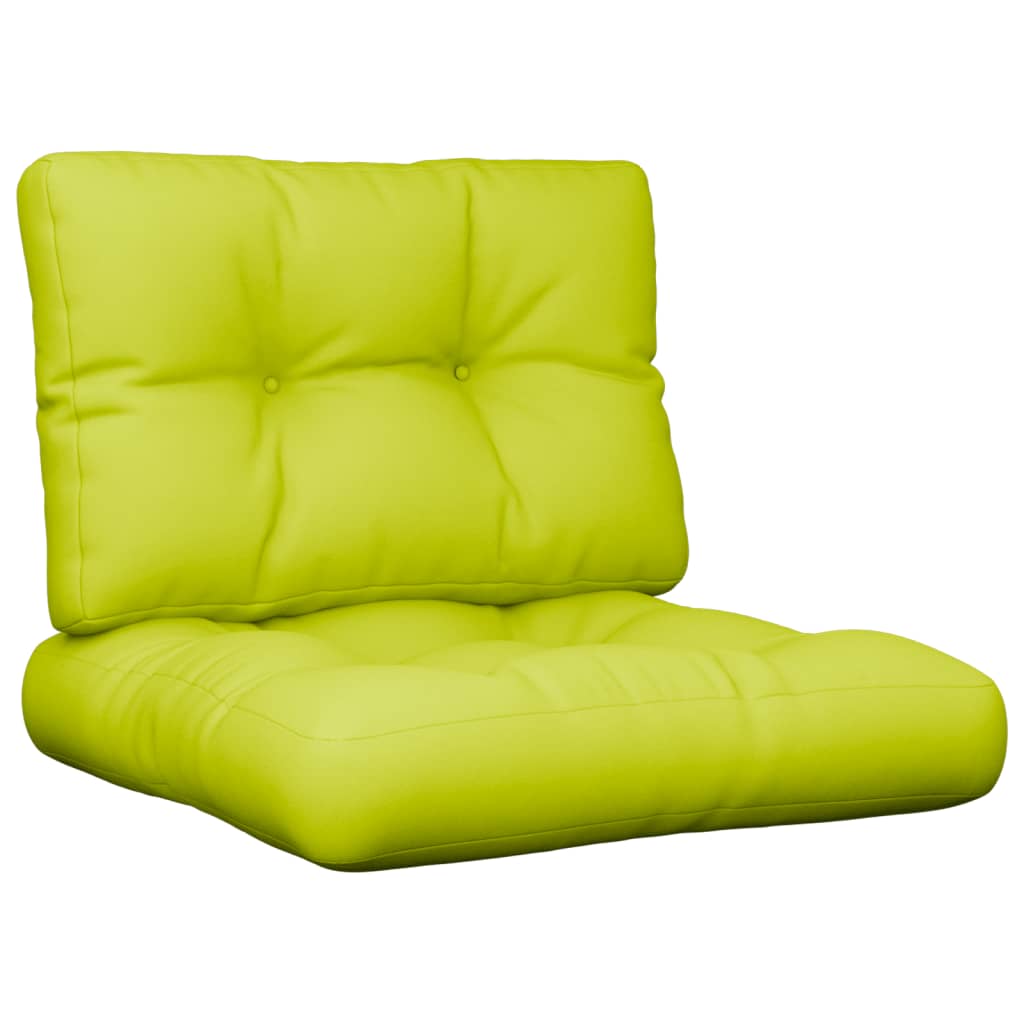 Perne de paleți, 2 buc, verde aprins, material textil GartenMobel Dekor