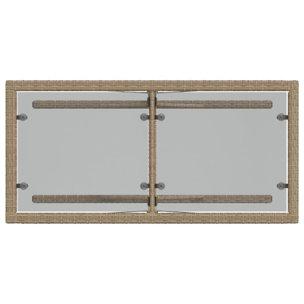 Set bistro cu perne, 3 piese, bej combinat, poliratan GartenMobel Dekor