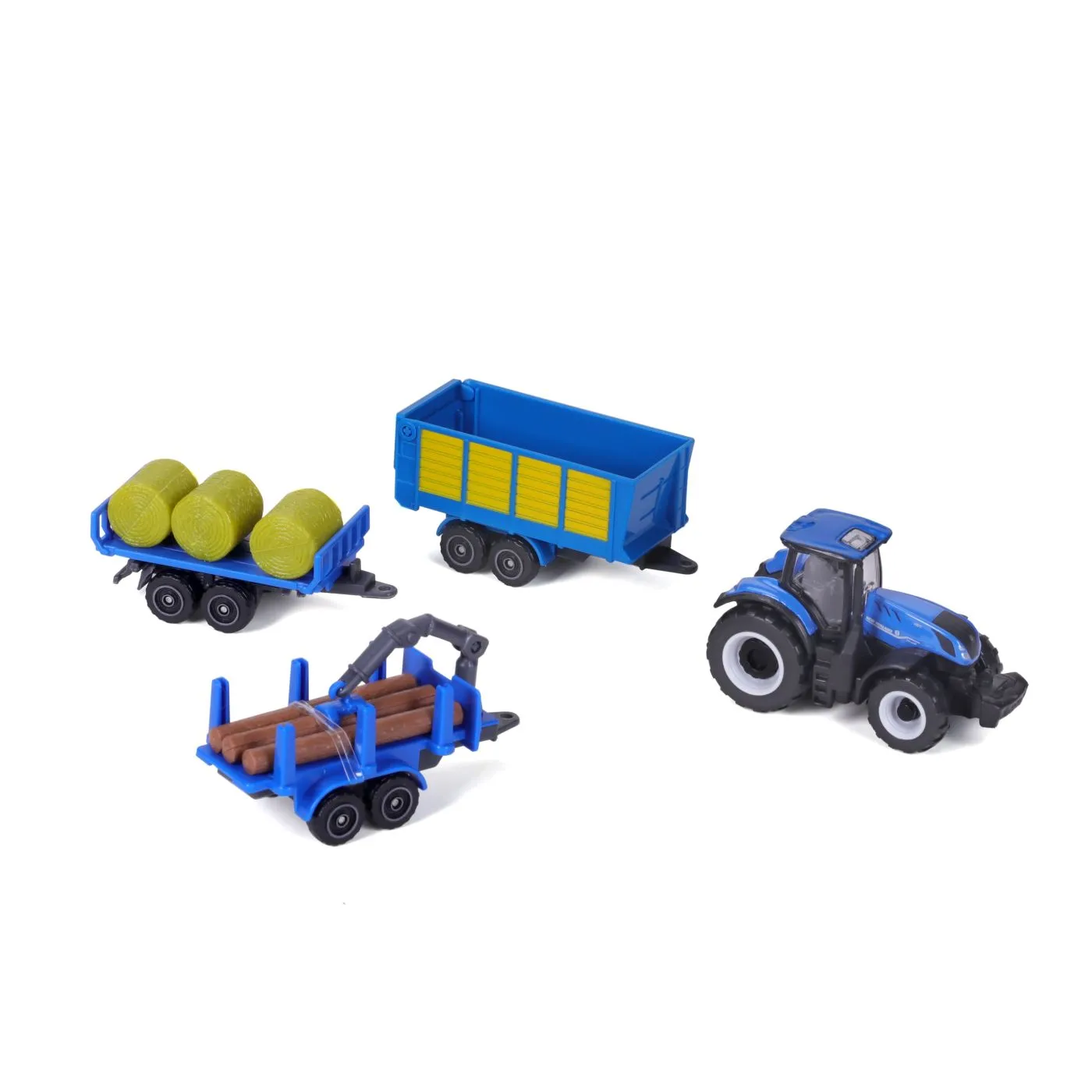 MAISTO SET 4 UTILIAJE AGRICOLE NEW HOLLAND SuperHeroes ToysZone